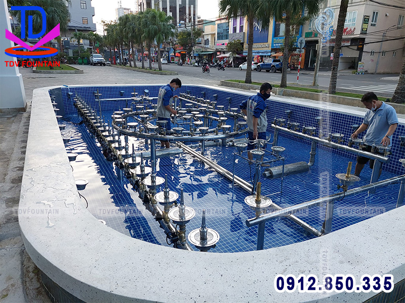lắp đặt Đài phun nước