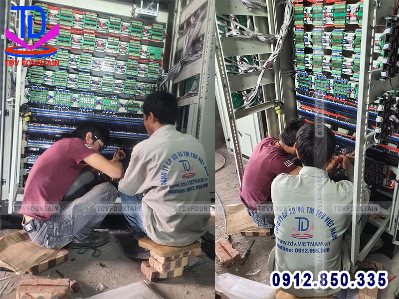 Đấu nối tủ điện nhạc nước