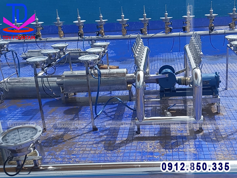 Lắp đặt hệ thống thiết bị nhạc nước
