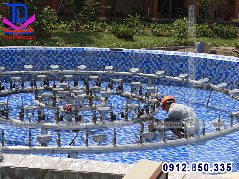 Lắp đặt thiết bị đài phun nước