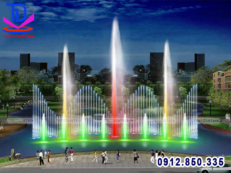 Nhạc nước phao nổi trên sông hồ