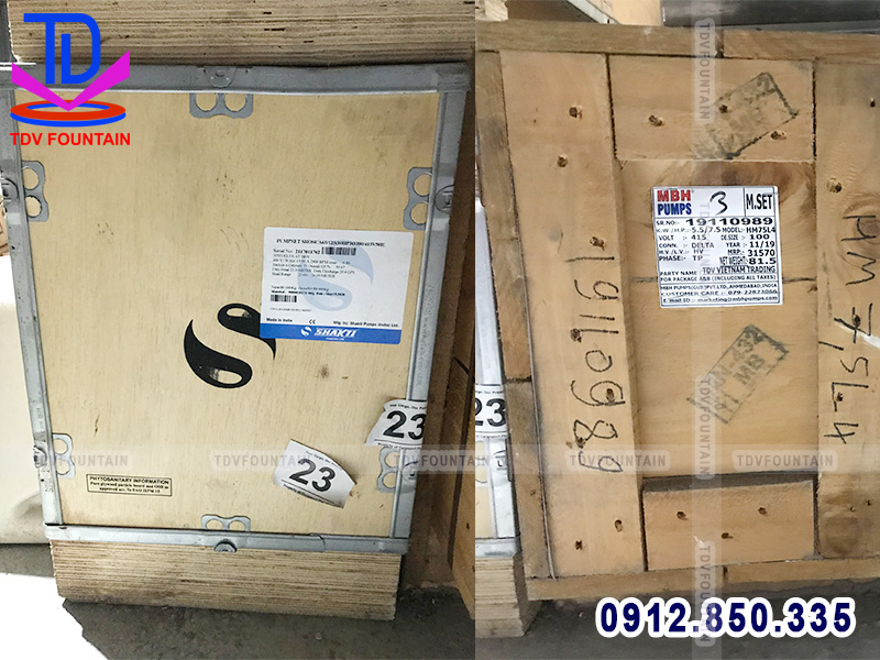 Nhập khẩu máy bơm chìm Ấn Độ