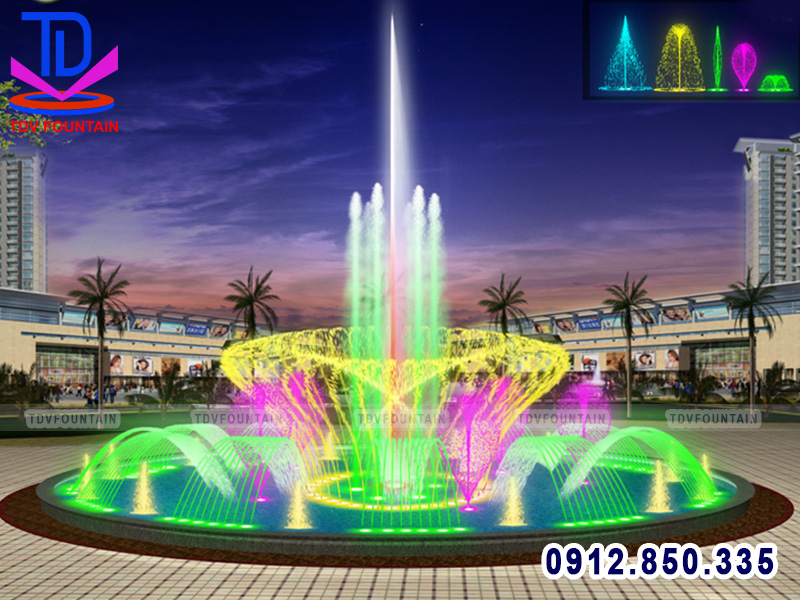 Thiết kế nhạc nước bể tròn