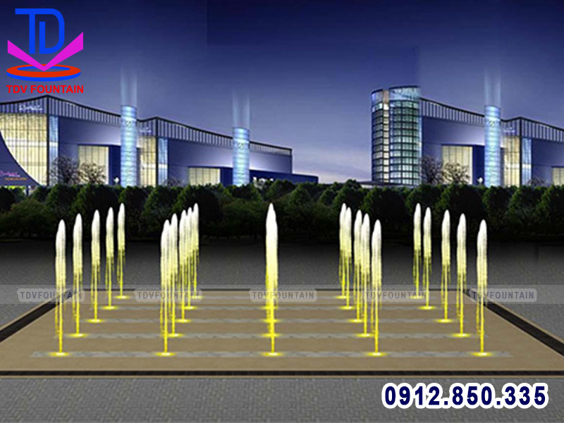 Thiết kế sàn nhạc nước mini