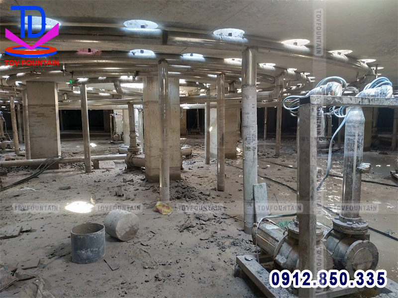 Bể chứa nhạc nước âm sàn