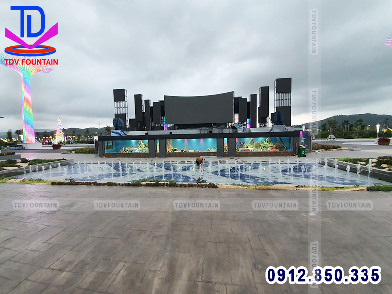 Chạy thử các kịch bản phun sàn nhạc nước