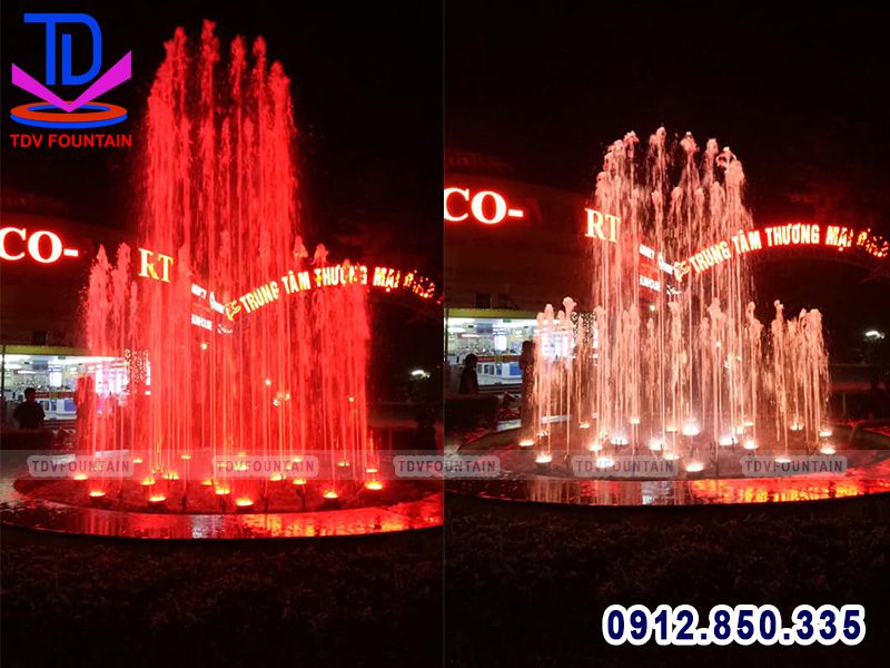 Chạy thử đài phun nước trung tâm thương mại Bình An - Hà Nội