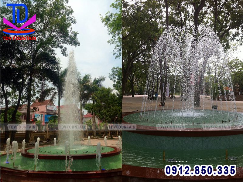 Chạy thư đài phun nước trường THPT Phan Đăng Lưu