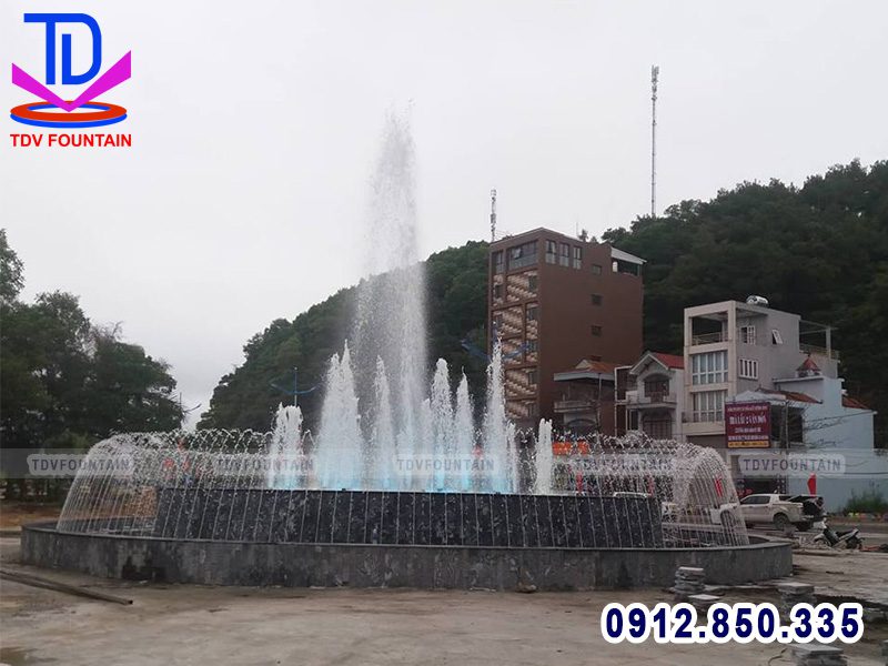 Chạy thử hoạt động đài phun KĐT Phương Đông