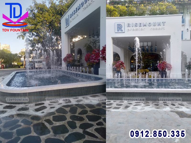 Chạy thử hoạt động nhạc nước Risemount Primier Resort