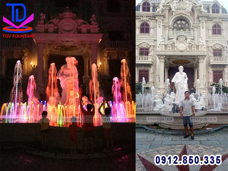 Đài phun nước bằng đá lâu đài Lan Khoa Khuê