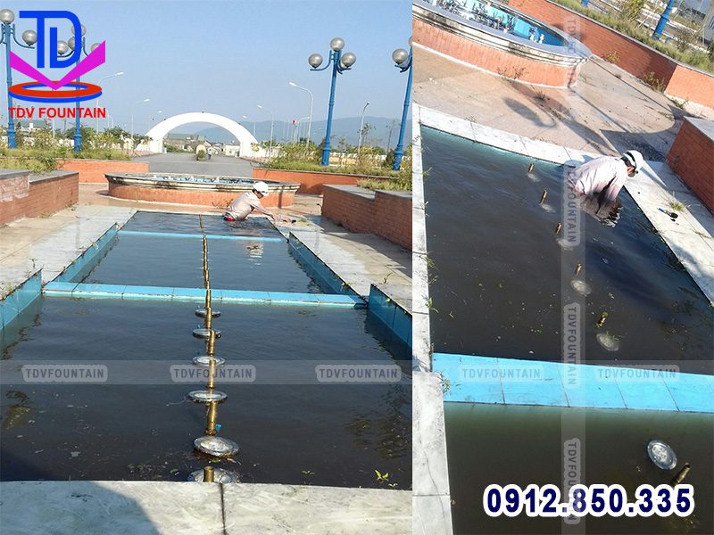Đài phun nước hình chữ nhật khu kinh tế Vũng Áng