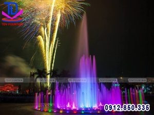 Đài phun nước thị xã Phổ Yên Thái Nguyên