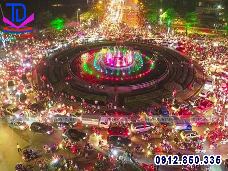 Đài phun nước trung tâm thành phố Thái Nguyên