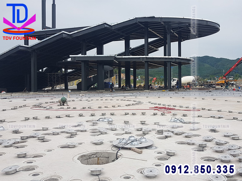 Hệ thống đèn âm sàn bánh xe DMX