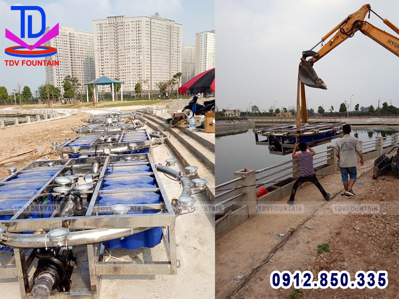 Hệ thống giàn phun phao nổi