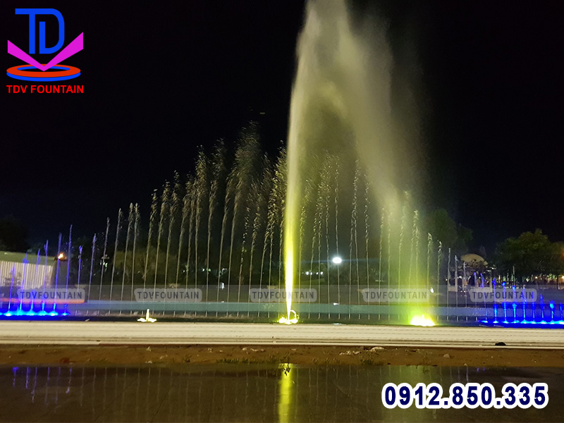 Hiệu ứng cột nước nhạc nước quảng trường Võ Nguyên Giáp