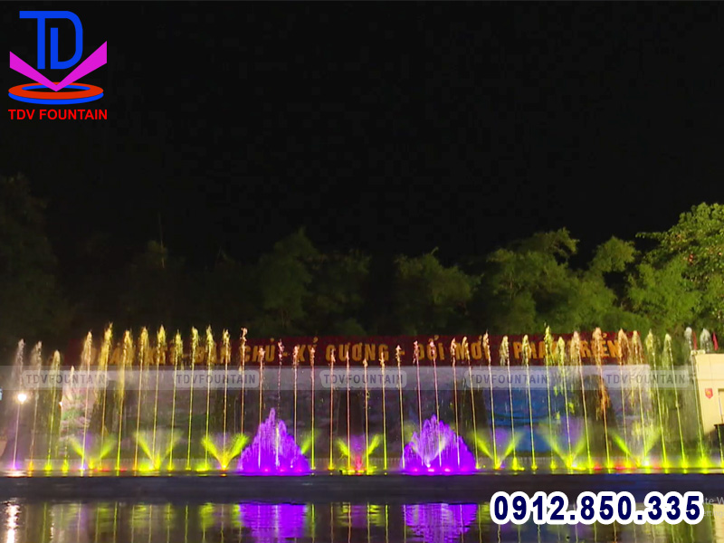 Hiệu ứng phun nước bông hoa