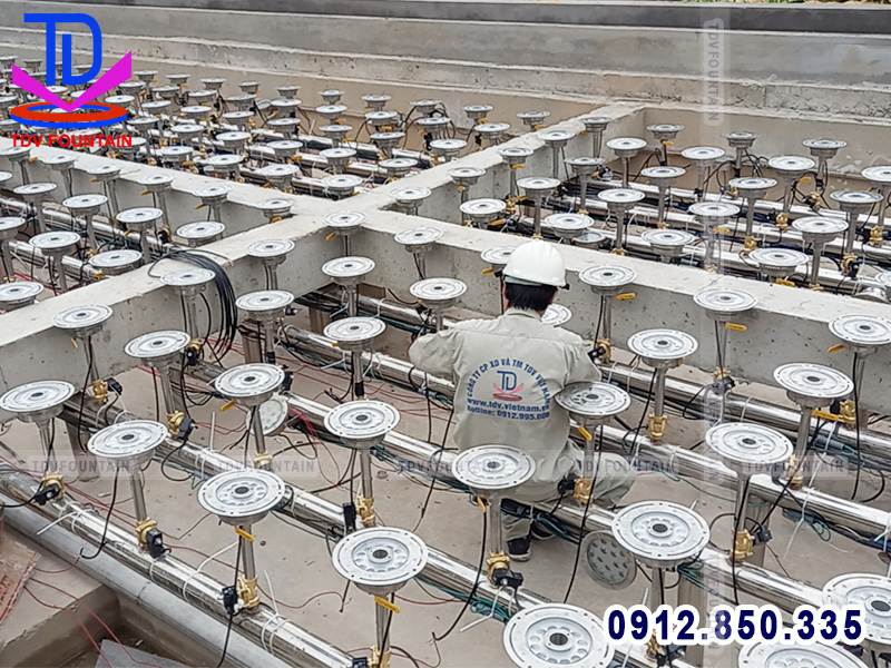 Lắp đặt đèn Led âm sàn điều khiển màu DMX