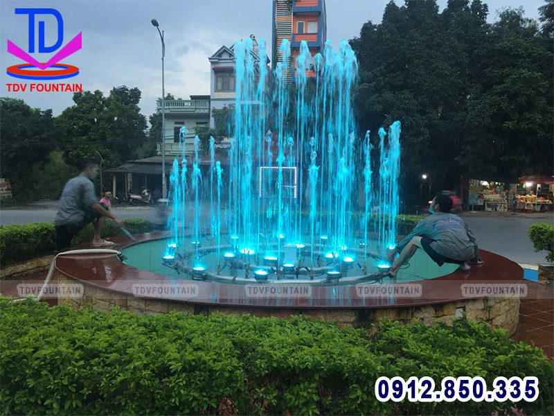 Lắp đặt giàn phun tia nước