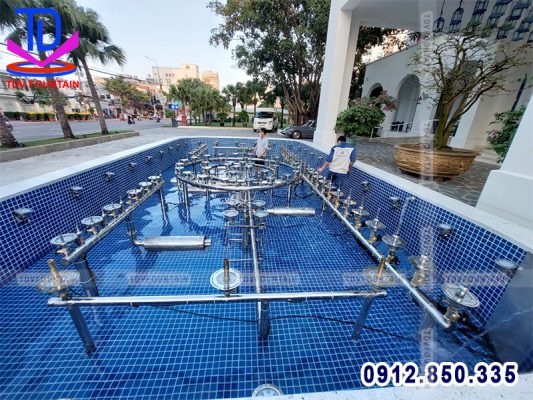 Lắp đặt thiết bị nhạc nước resort Risemount