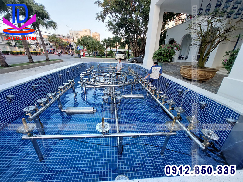 Lắp đặt thiết bị nhạc nước resort Risemount
