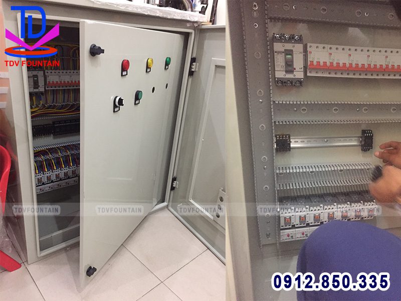 Lắp đặt tủ điện điều khiển đài phun nước
