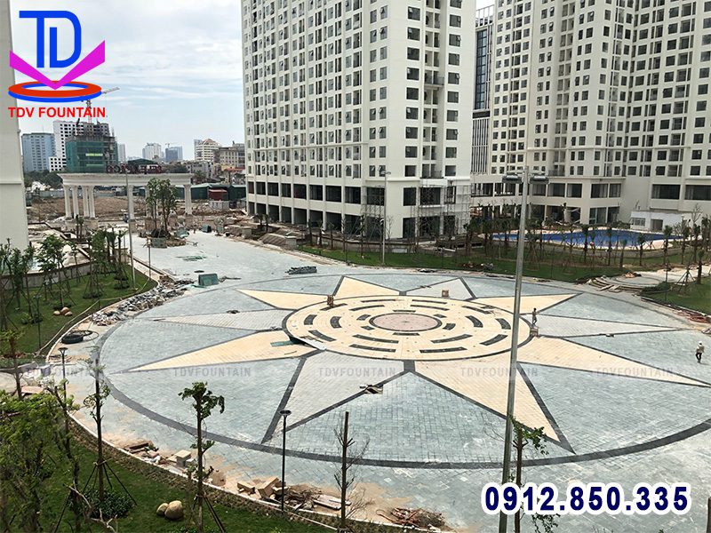 Sân phun nước nghệ thuật KĐT An Bình city