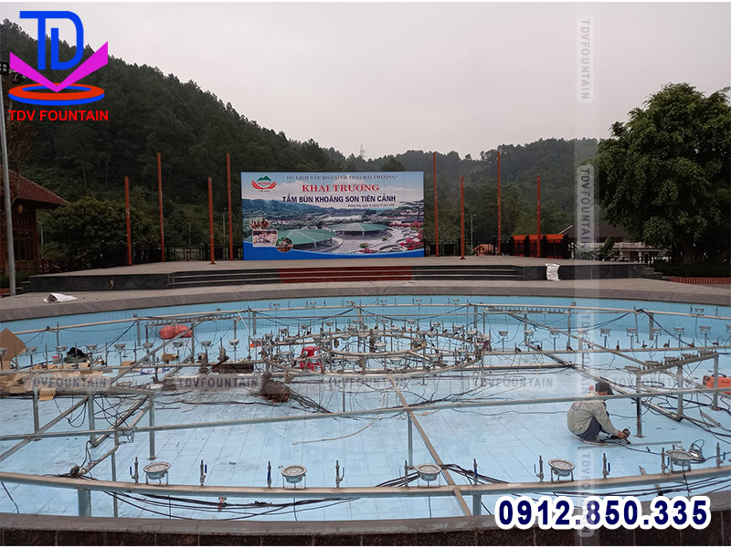 Sửa chữa thiết bị nhạc nước khu sinh thái Hải Thượng
