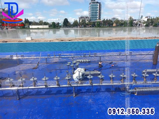 Thi công lắp đặt thiết bị nhạc nước quảng trường