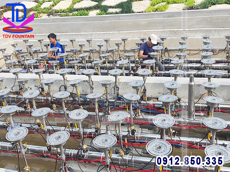 Thi công lắp đặt thiết bị sàn nhạc nước ma trận khu đô thị