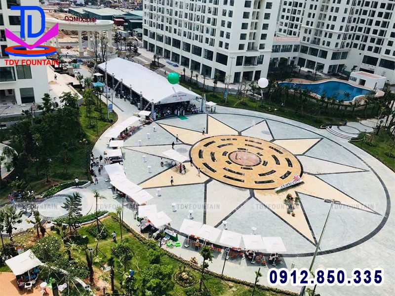 Thi công sàn phun nước khu đô thị An Bình