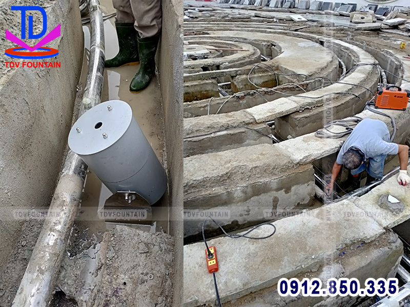 Thiết bị sàn nhạc nước phố đi bộ TP Vinh