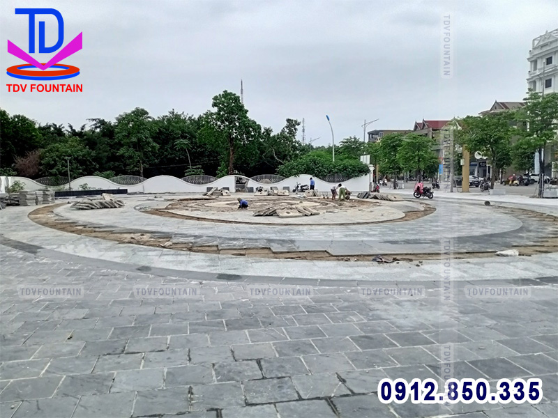 Thiết kế thi công sàn nhạc nước phố đi bộ TP Vinh