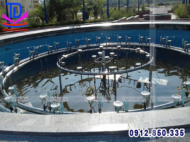 Bể tròn phun nước khu công nghiệp Vũng Áng