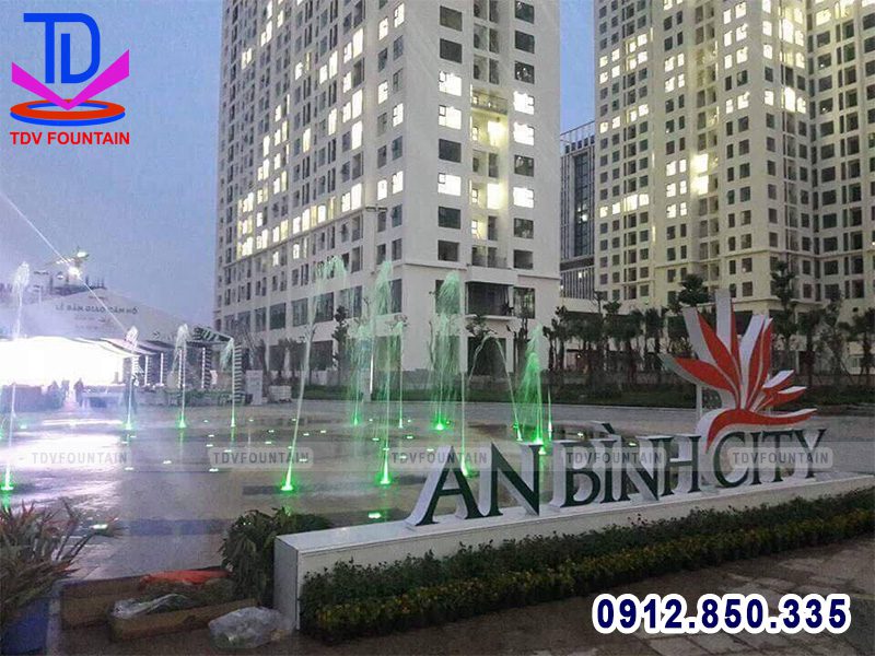 Đài phun nước âm sàn khu đô thị An Bình city