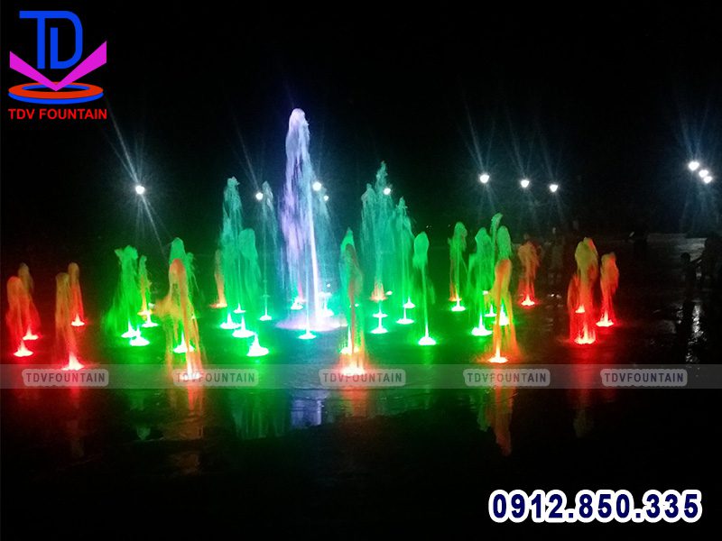 Đài phun nước âm sàn khu du lịch biển