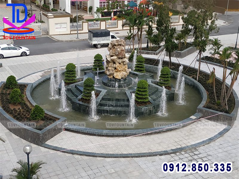 Đài phun nước khu nhà ở Phú Lãm - Hà Đông