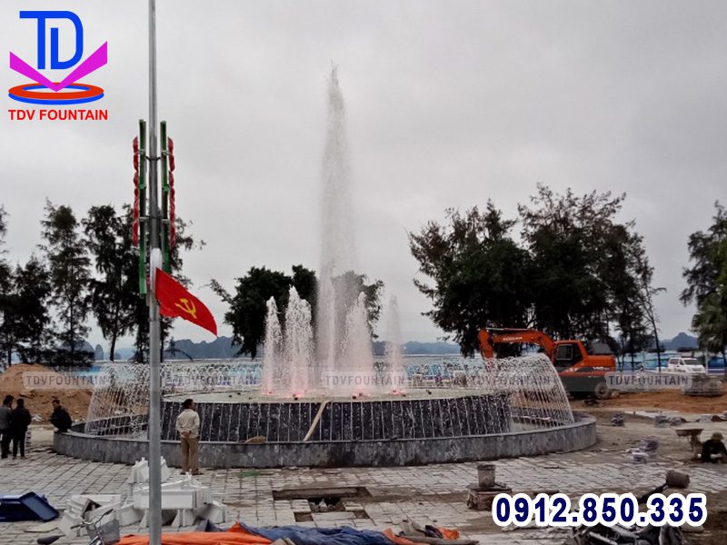 Lắp đặt đài phun nước KĐT Phương Đông