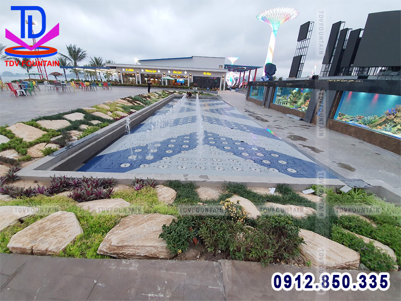 Lắp đặt sàn nhạc nước ma trận khu đô thị