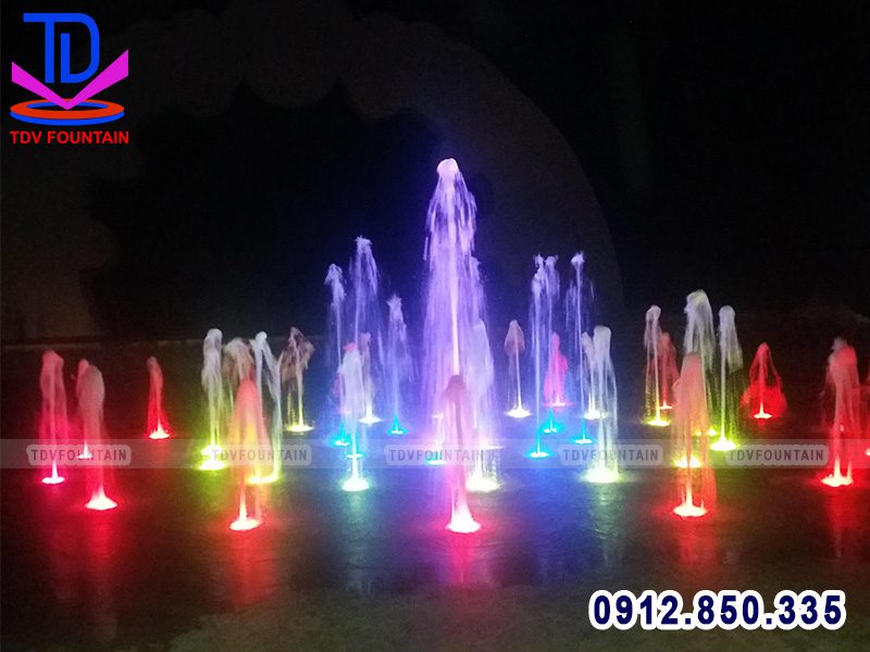 Sàn phun nước khu du lịch biển