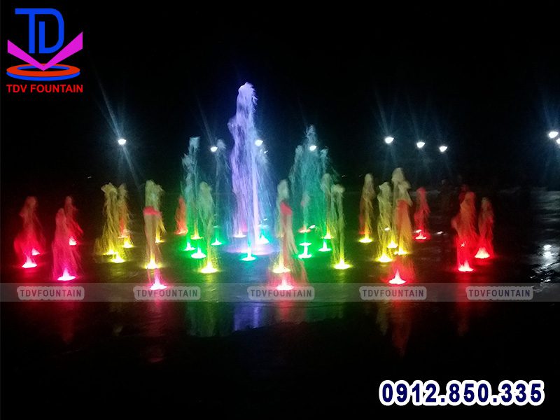 Sàn phun nước nghệ thuật khu du lịch