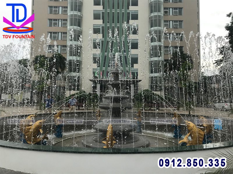 Thi công đài phun nước trường Đại học Sư phạm TDTT Hà Nội