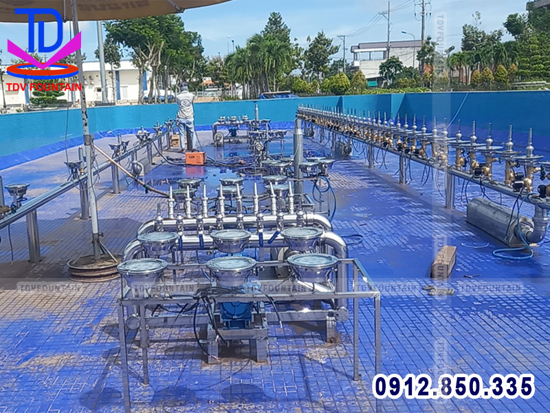 Thiết bị nhạc nước quảng trường Võ Nguyên Giáp - Hồng Ngự