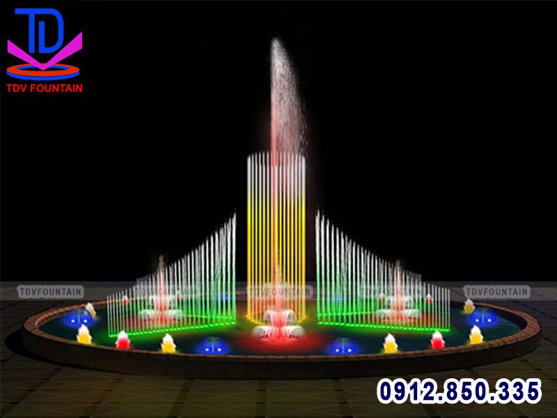 Bể tròn phun nước D10m
