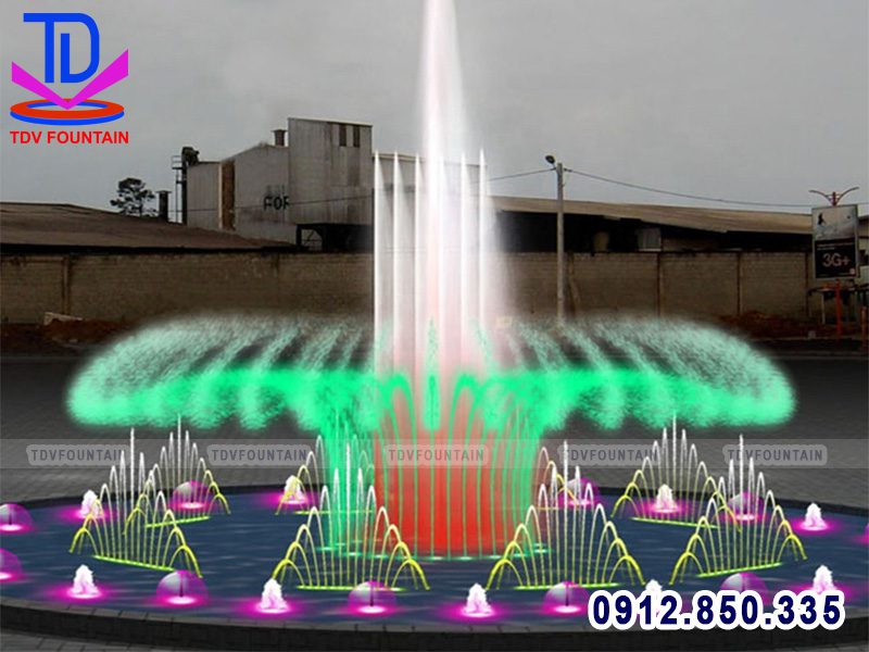 Đài phun nước bể tròn lập trình