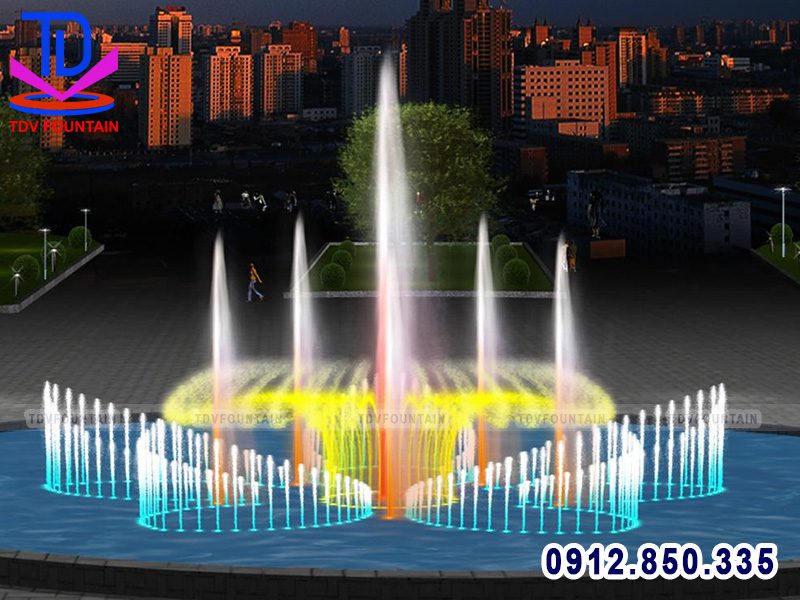 Đài phun nước hình bông hoa