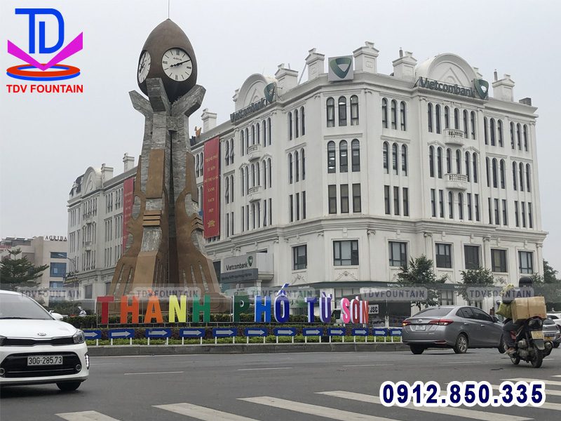 Đài phun nước vòng xuyến Lý Thái Tổ - Từ Sơn - Bắc Ninh