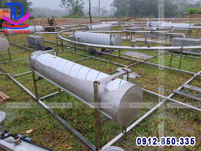 Hệ thống phao nổi đài phun nước