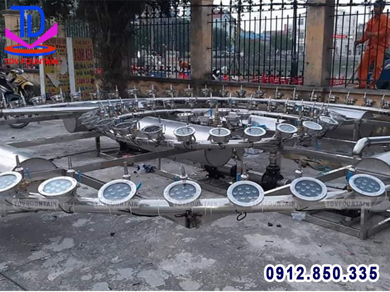 Lắp đặt thiết bị hệ thống phun nước phao nổi